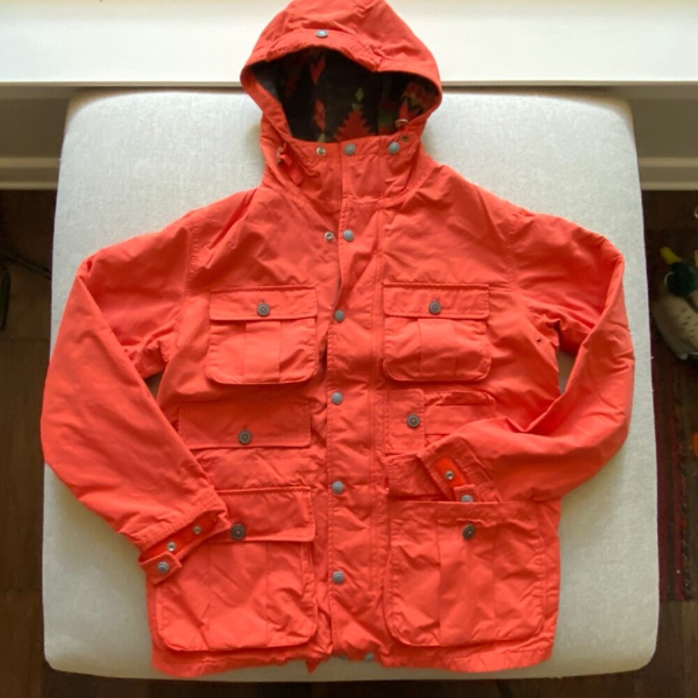 Polo Ralph Lauren Vintage New Men's Forty Sixty Orange Parka Jacket Size Medium